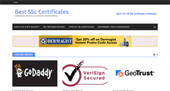 Desktop Screenshot of bestsslcertificates.com